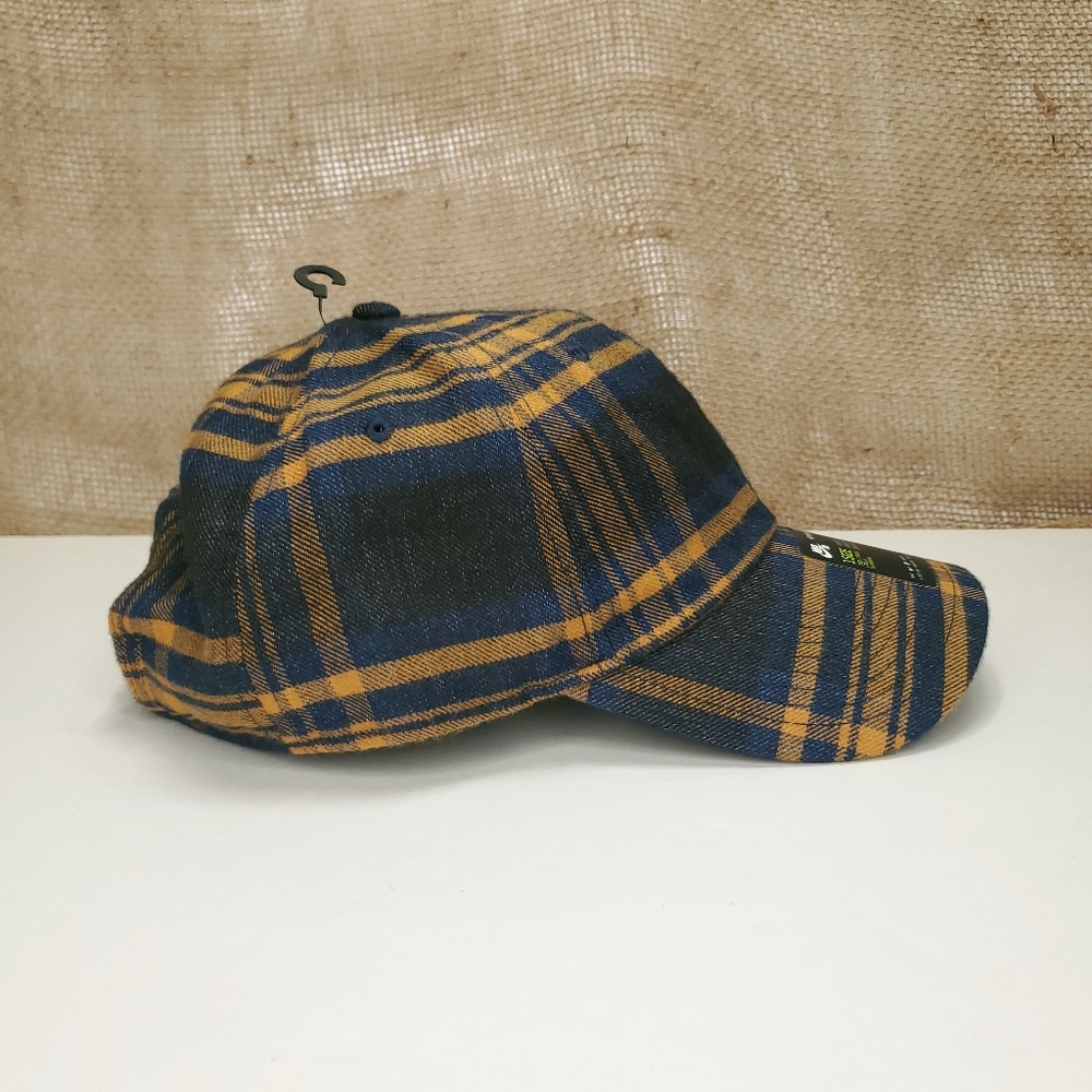 Nike SB Heritage 86 Flannel Skate Hat Navy Yellow